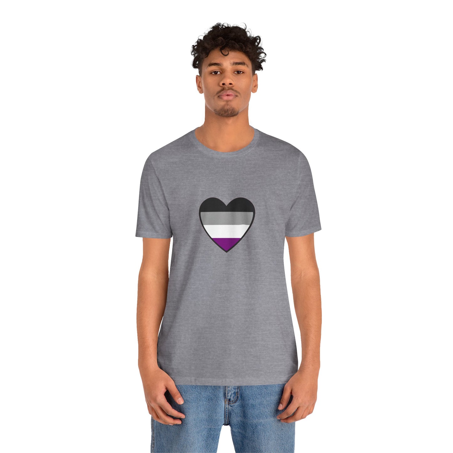 Asexual Pride Flag Heart T-Shirt – Ace Flag LGBTQ+ Graphic Tee