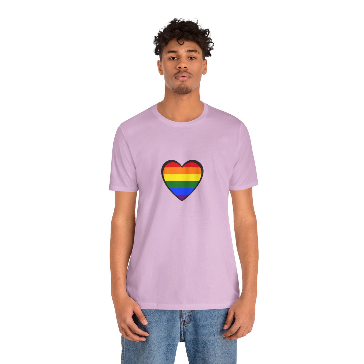 Pride Heart Flag T-Shirt – Rainbow Heart LGBTQ+ Equality Tee