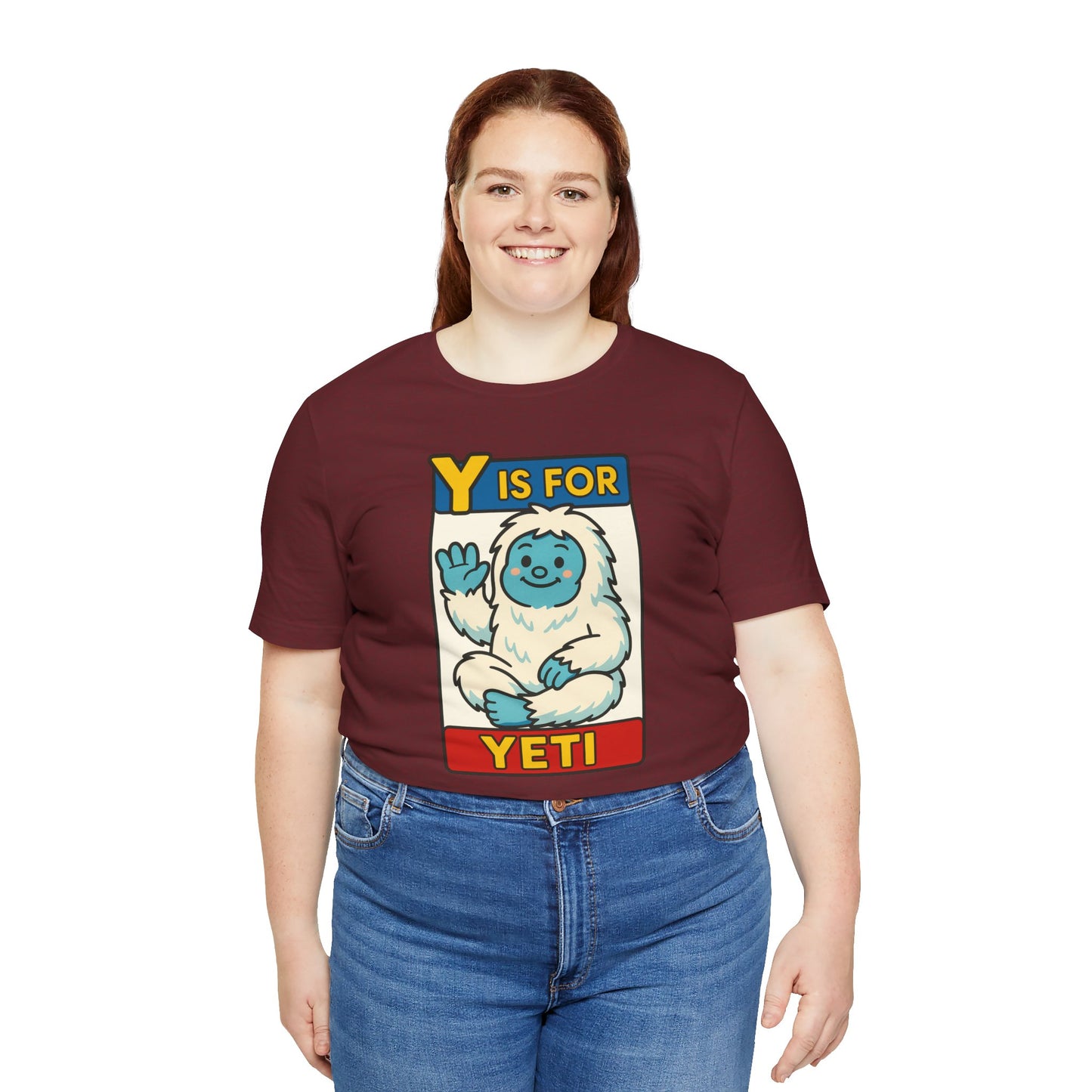 Y Is for Yeti T-Shirt – Cute Winter Monster Tee from the Monster Alphabet Series