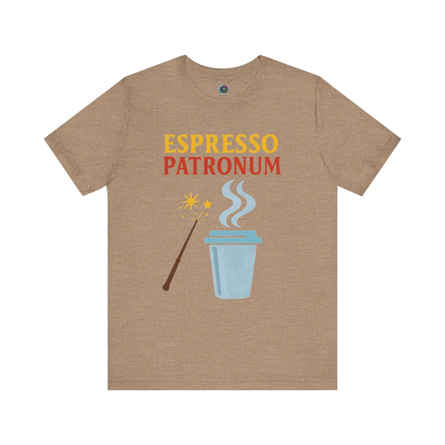 Espresso Patronum T-Shirt – Funny Coffee & Wizard Parody Tee