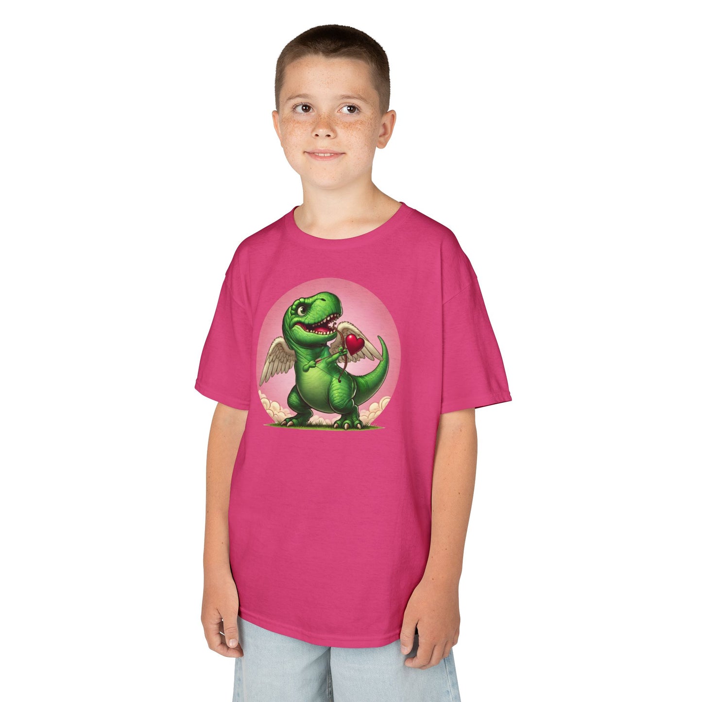 Cupidsaurus Rex Kids T-Shirt – Cute Dinosaur Valentine’s Day Tee for Kids