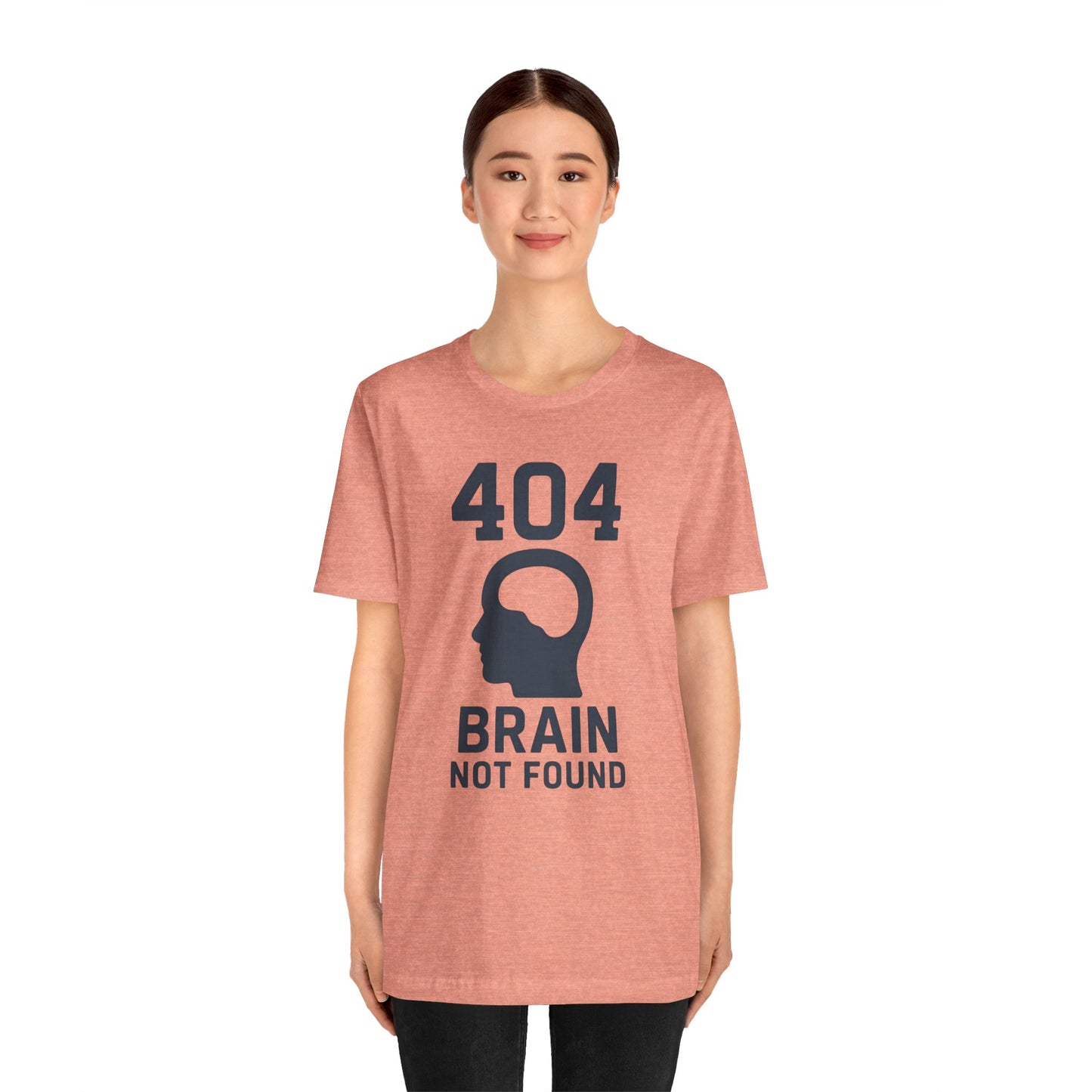 404 Brain Not Found T-Shirt – Techie Humor for Nerds & Geeks