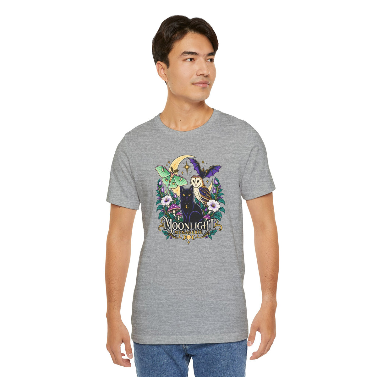 Moonlight Menagerie T-Shirt – Witchy Nocturnal Animals Tee