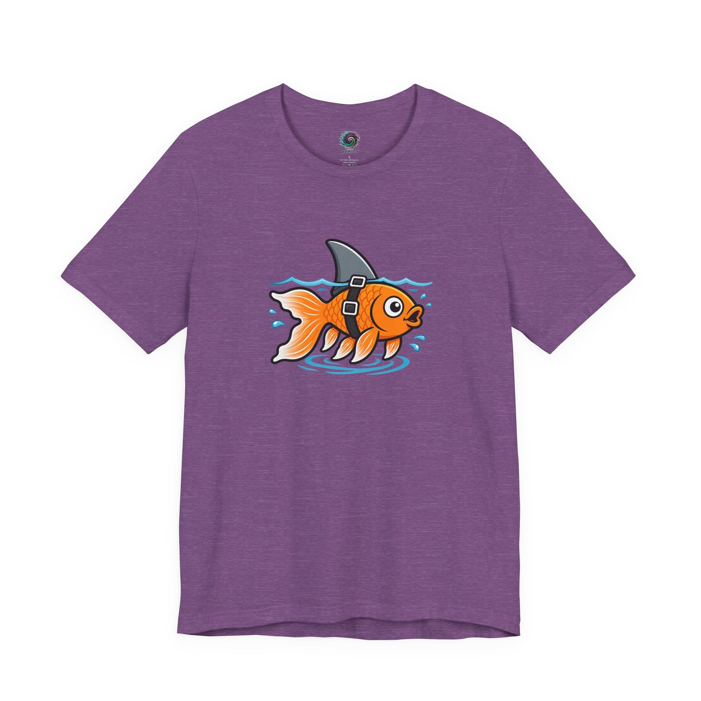 Goldfish Shark T-Shirt – Funny Fish Swimming  Graphic Tee