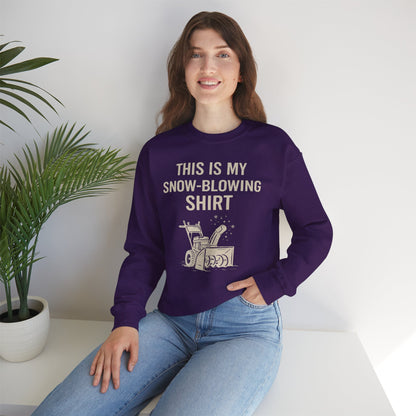 This Is My Snow-Blowing Sweatshirt – Funny Winter Chore Pullover