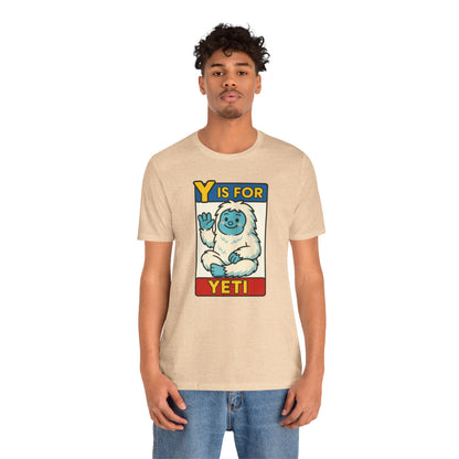Y Is for Yeti T-Shirt – Cute Winter Monster Tee from the Monster Alphabet Series