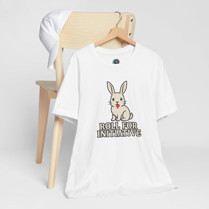 Roll for Initiative T-Shirt – Killer Bunny Humor Gaming Tee