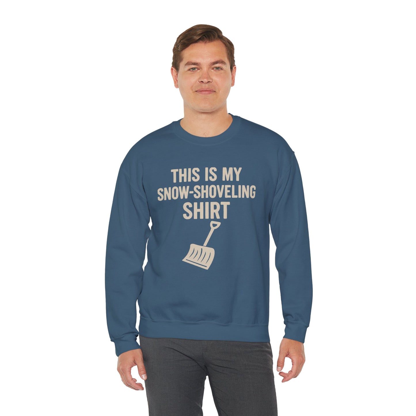 This Is My Snow-Shoveling Shirt – Funny Winter Chore Sweatshirt