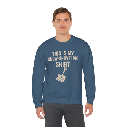This Is My Snow-Shoveling Shirt – Funny Winter Chore Sweatshirt