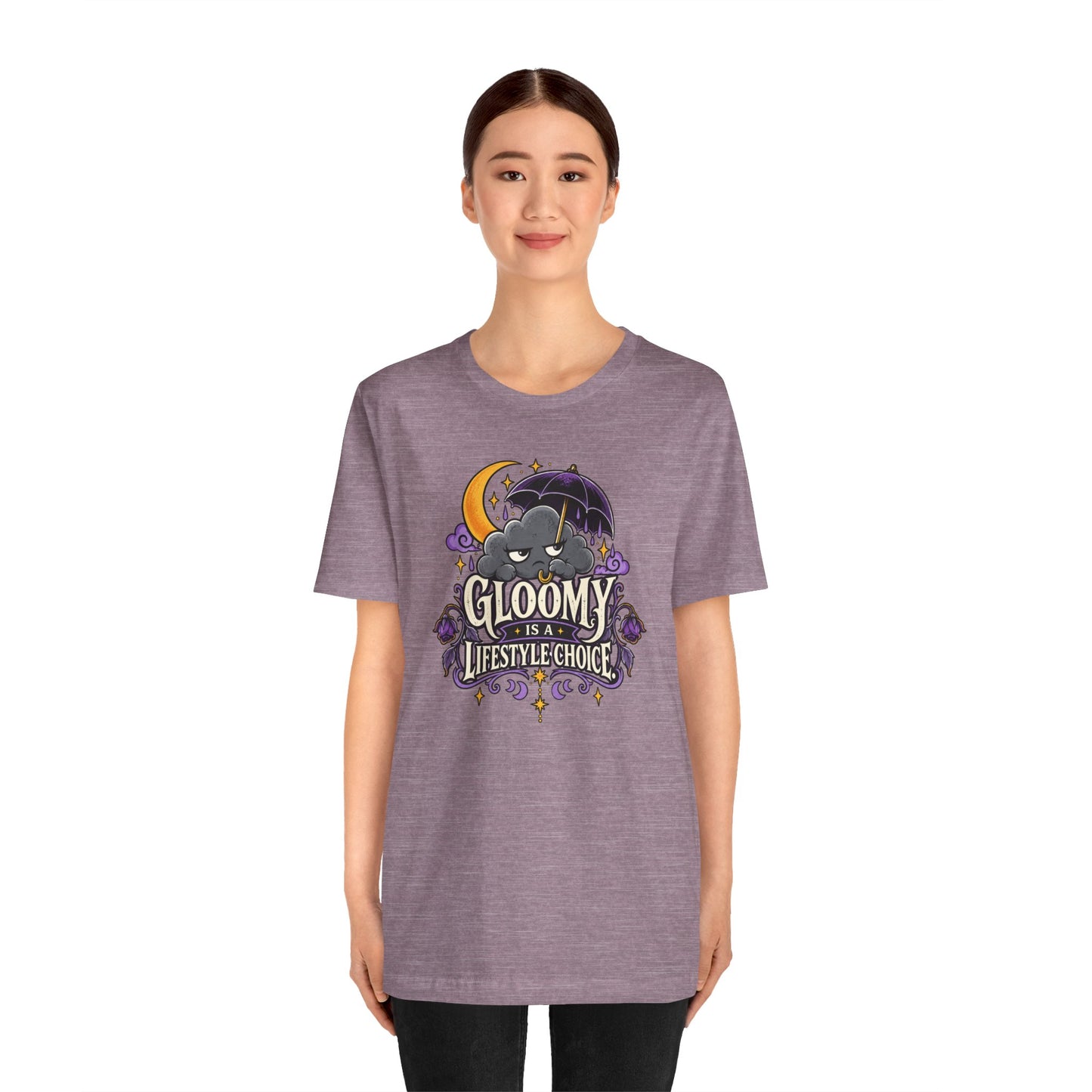 Gloomy Is a Lifestyle Choice T-Shirt – Funny Goth Halloween Tee