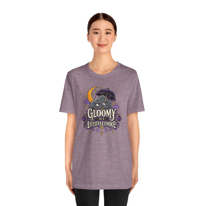 Gloomy Is a Lifestyle Choice T-Shirt – Funny Goth Halloween Tee