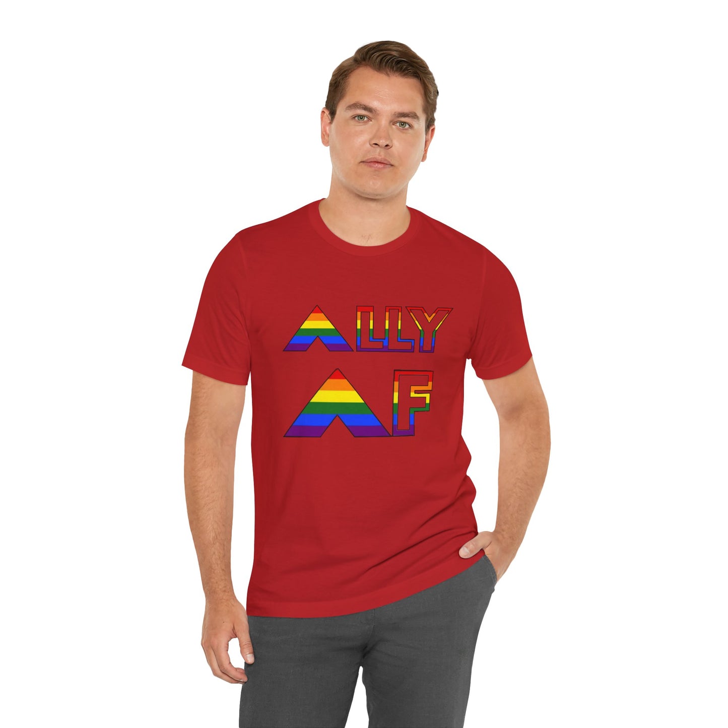 Ally AF Pride Tee – Bold LGBTQ+ Support Shirt for Loud Allies