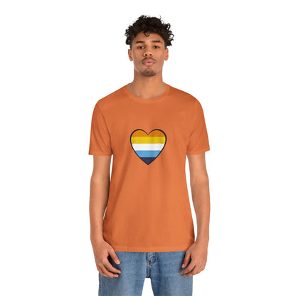AroAce Flag Heart T-Shirt – Unisex LGBTQ+ Graphic Tee