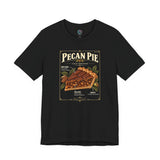 Black crewneck T-shirt with Pecan Pie graphic print on the chest