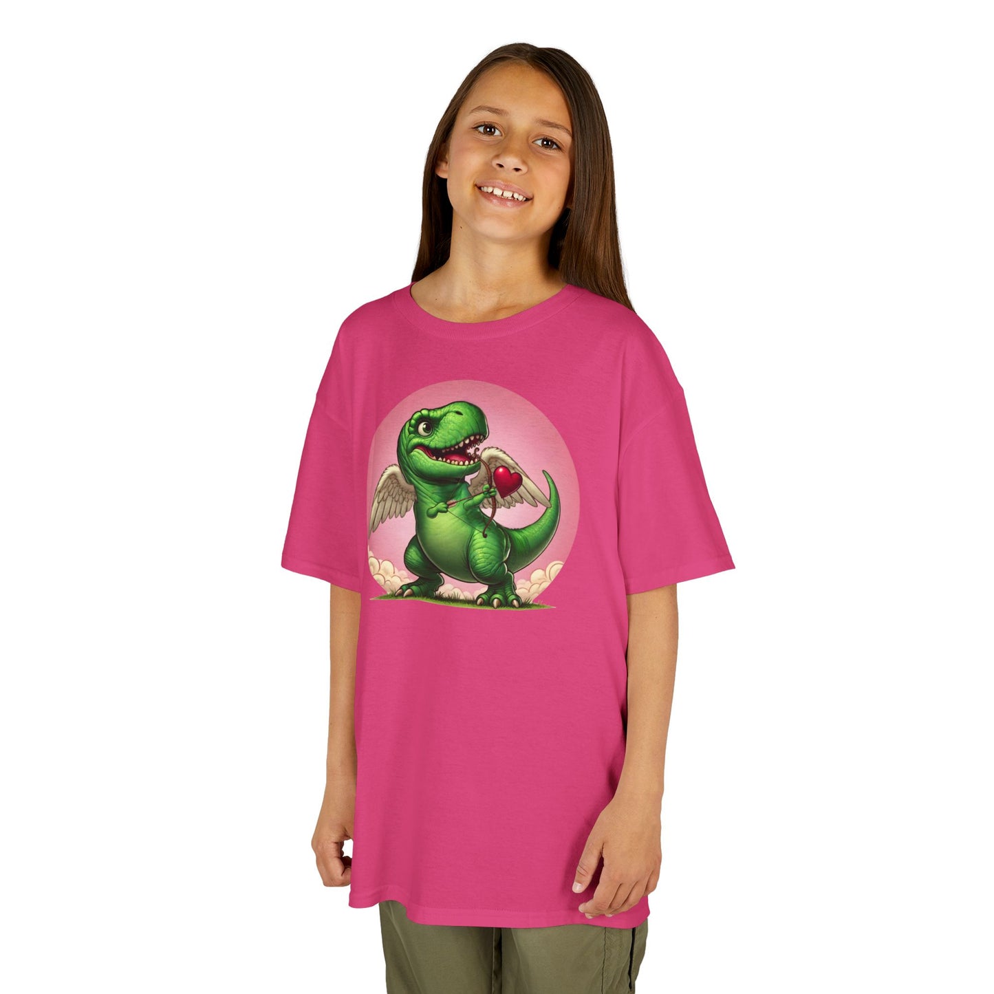 Cupidsaurus Rex Kids T-Shirt – Cute Dinosaur Valentine’s Day Tee for Kids
