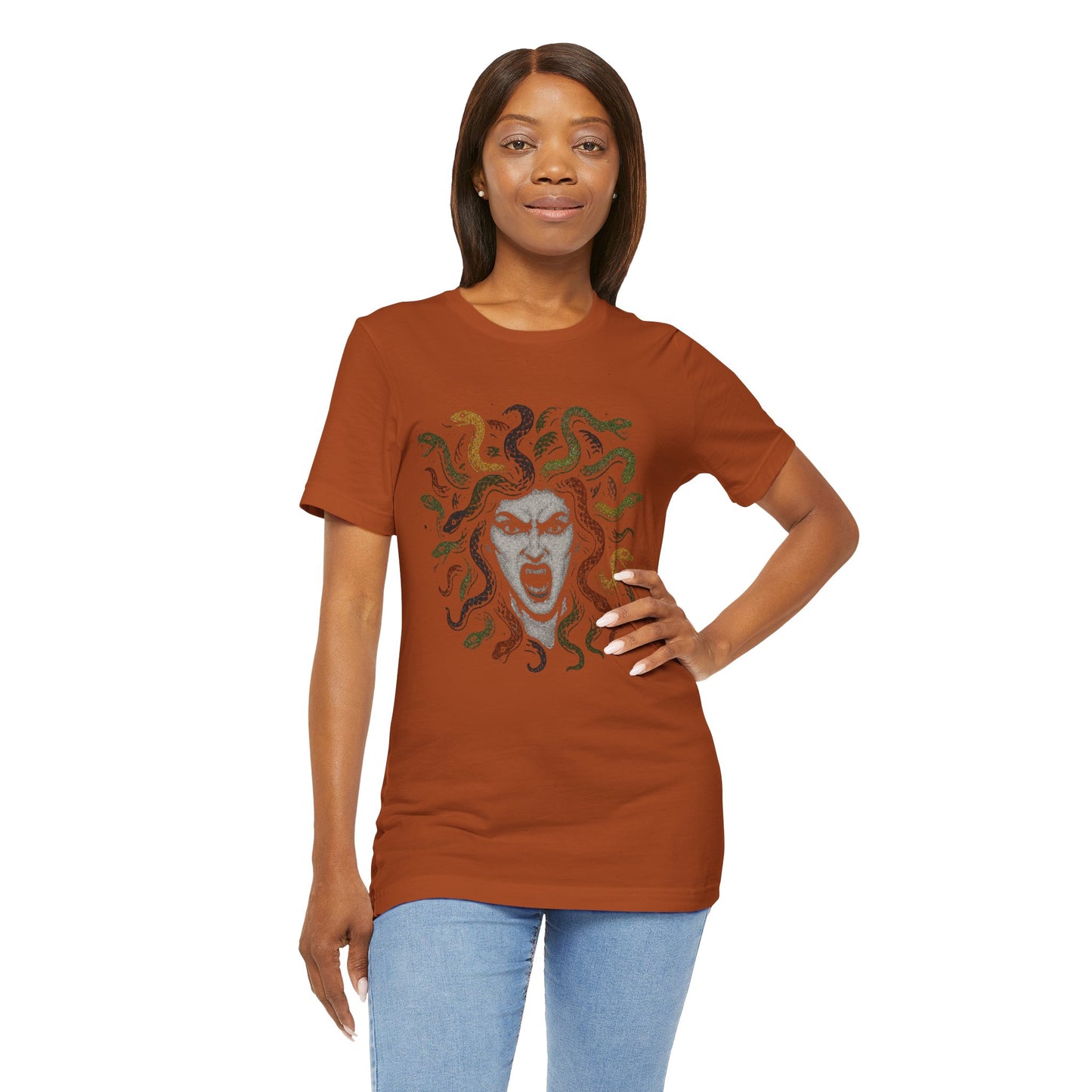 Medusa T-Shirt – Greek Mythology Gorgon Graphic Tee