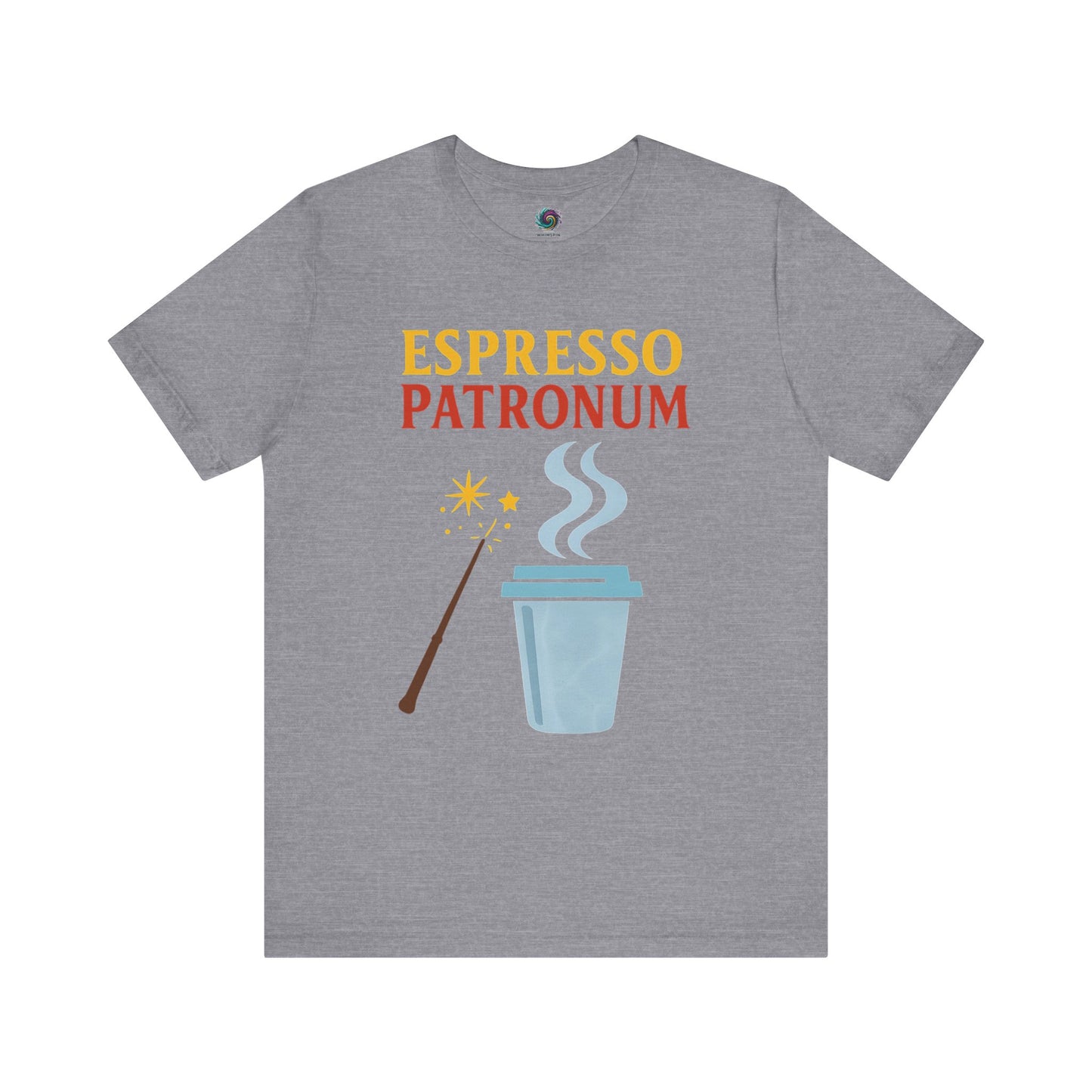 Espresso Patronum T-Shirt – Funny Coffee & Wizard Parody Tee