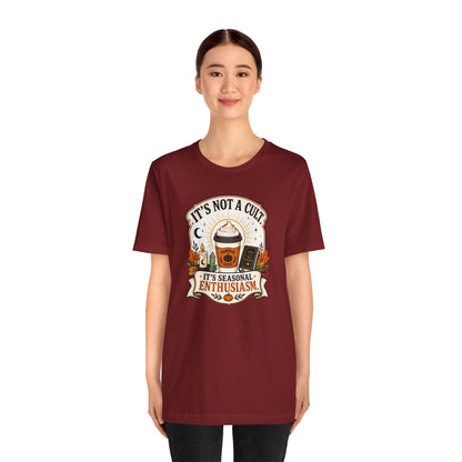 It’s Not a Cult Pumpkin Spice T-Shirt – Funny Fall Tee