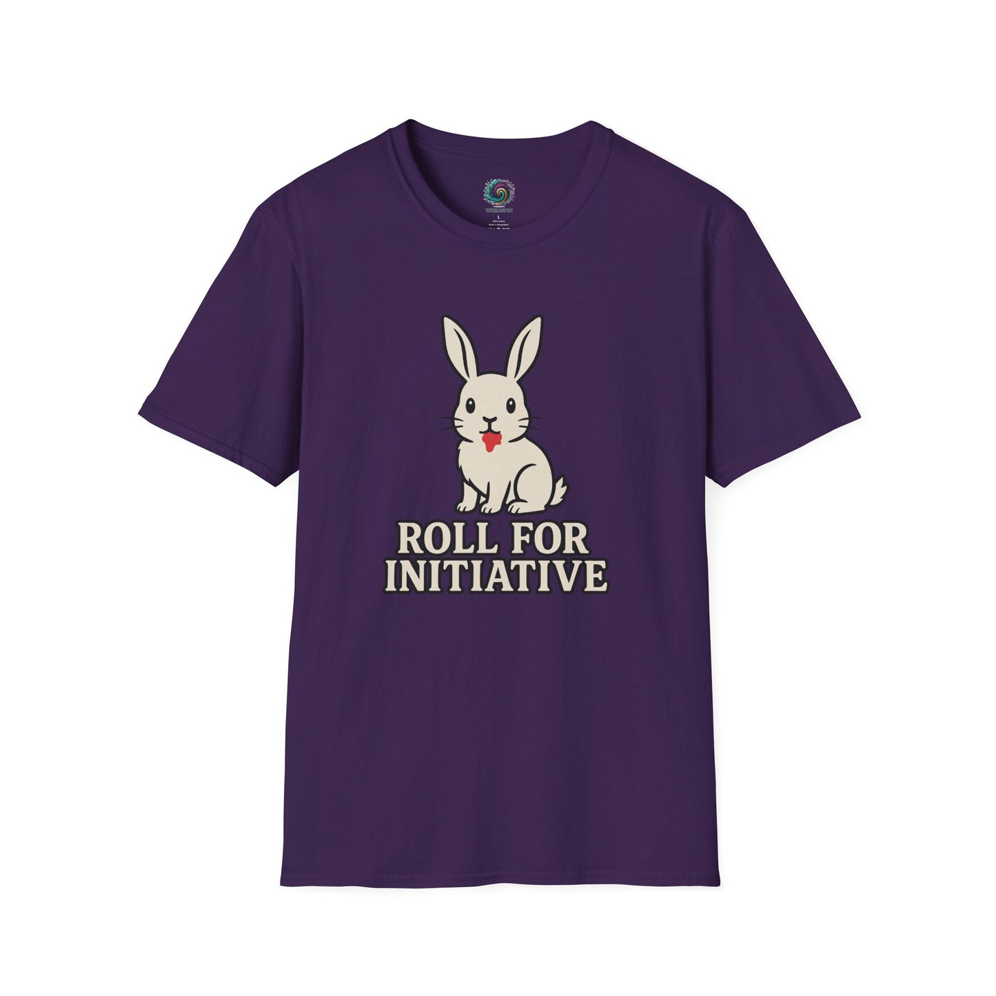 Roll for Initiative T-Shirt – Killer Bunny Humor Gaming Tee