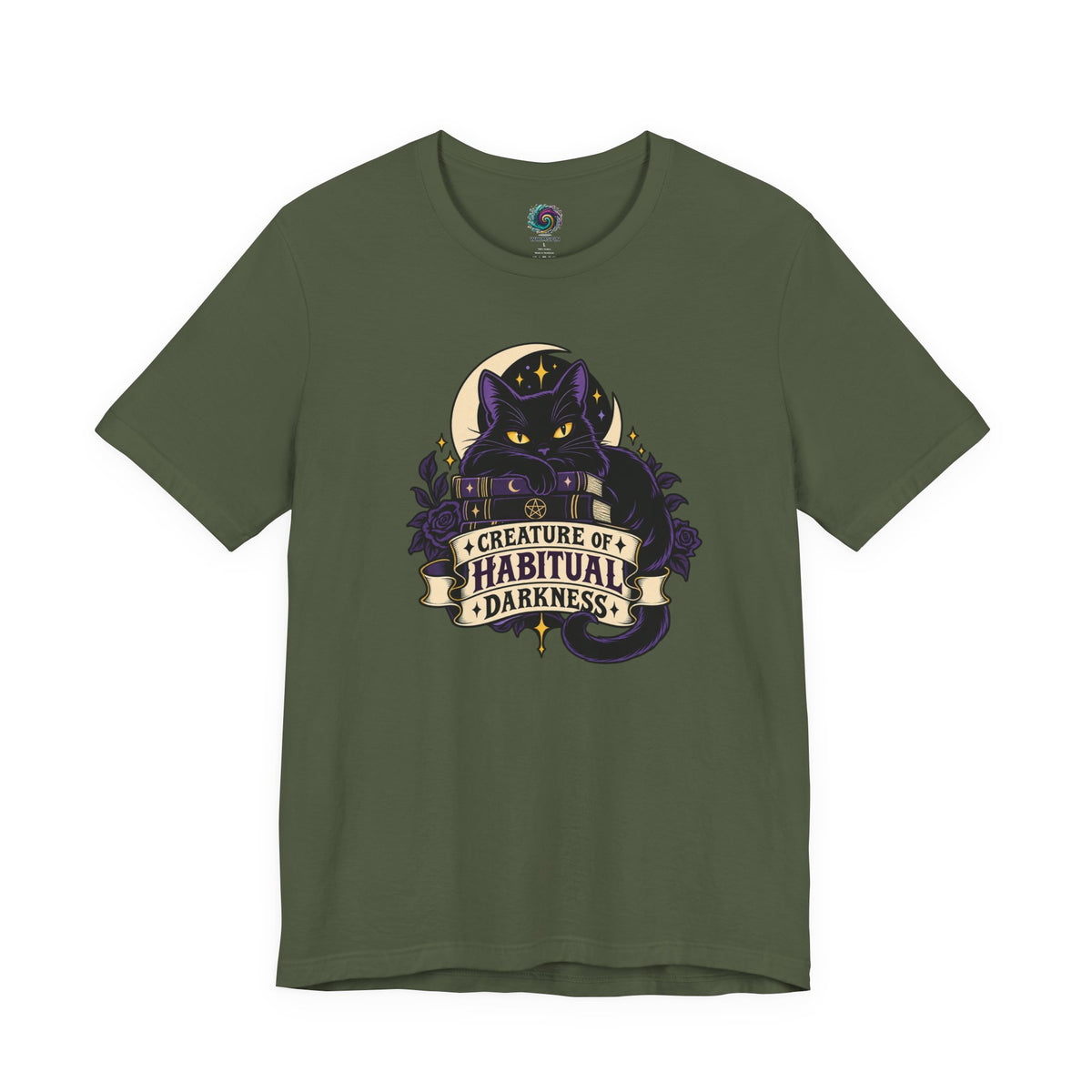 Creature of Habitual Darkness T-Shirt – Black Cat Goth Tee