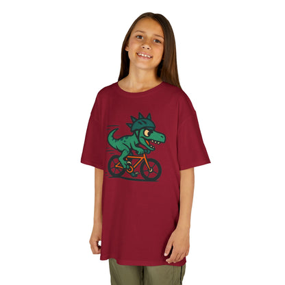 Kids Velociraptor Bike T-Shirt – Funny Dino Velo Tee