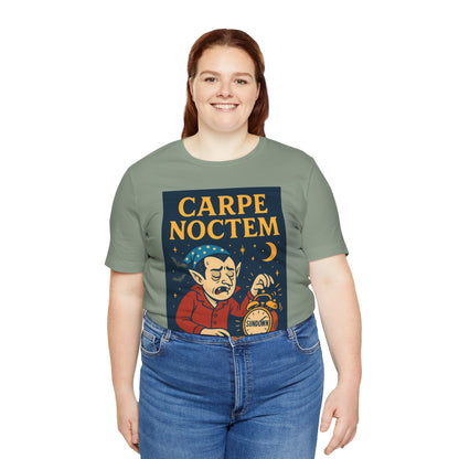 Carpe Noctem Vampire T-Shirt – Funny Halloween Tee for Night Owls