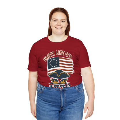 Party Like It’s 1776 T-Shirt – Revolutionary Spirit USA Tee - WhimSpin - https://whimspin.com