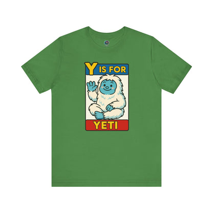 Y Is for Yeti T-Shirt – Cute Winter Monster Tee from the Monster Alphabet Series