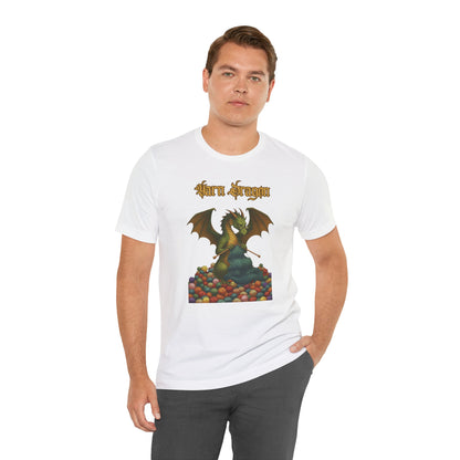 Yarn Dragon T-Shirt – Funny Knitting Dragon Shirt for Yarn Lovers