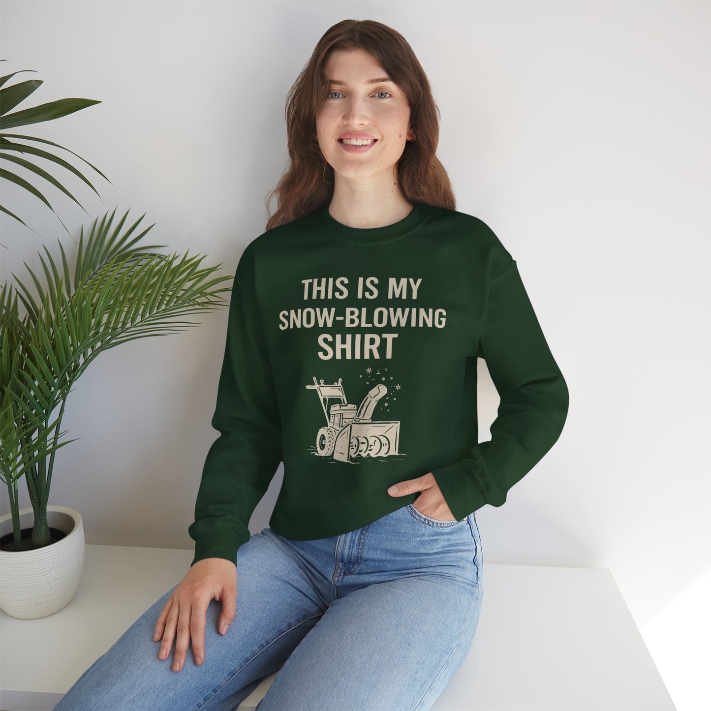 This Is My Snow-Blowing Sweatshirt – Funny Winter Chore Pullover