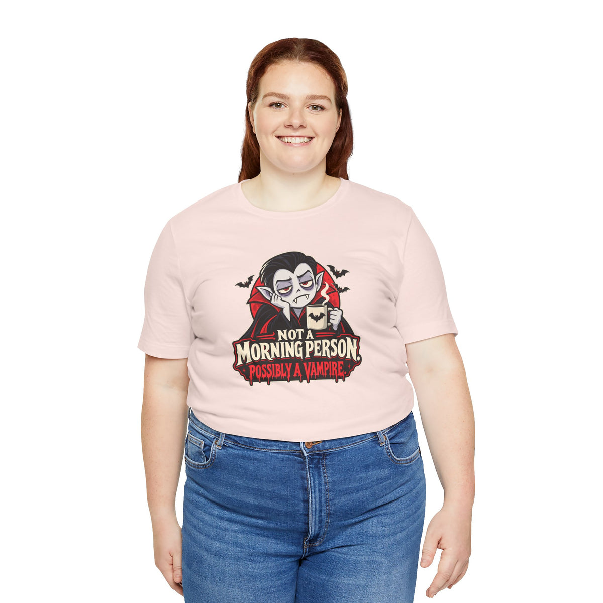 Not a Morning Person Possibly a Vampire T-Shirt – Funny Halloween Tee