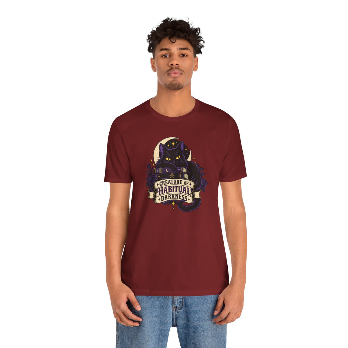 Creature of Habitual Darkness T-Shirt – Black Cat Goth Tee