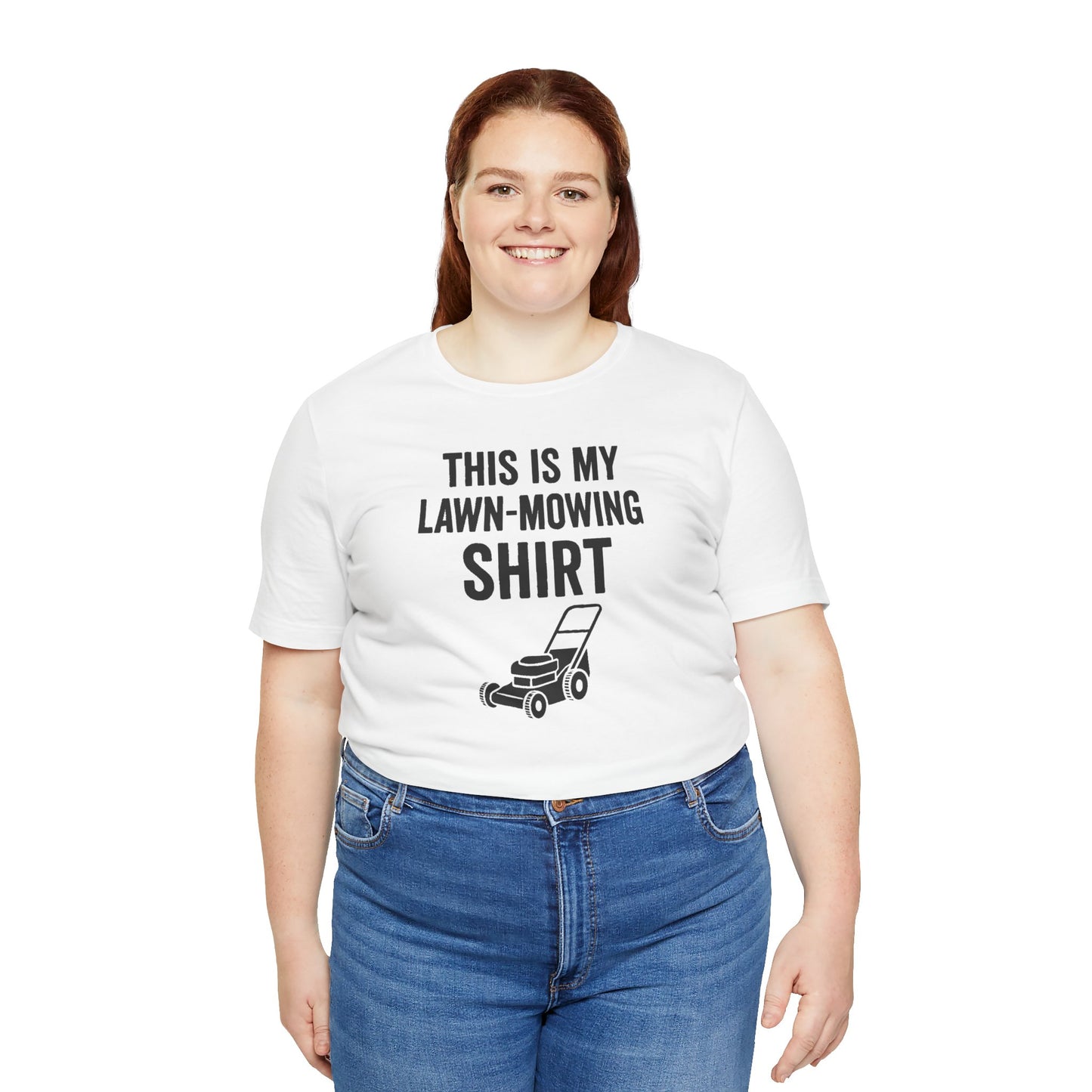 Lawn Mowing Tee – Funny Shirt Summer Yard Work T-shirt with Mower Graphic