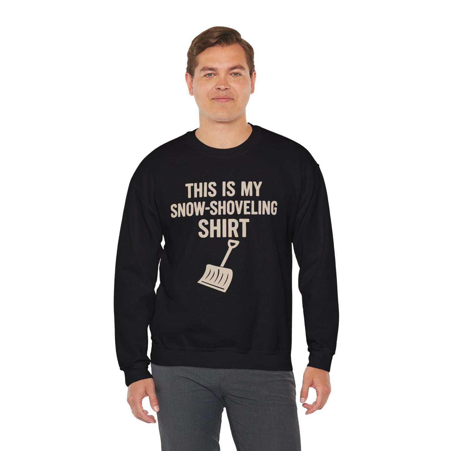 This Is My Snow-Shoveling Shirt – Funny Winter Chore Sweatshirt