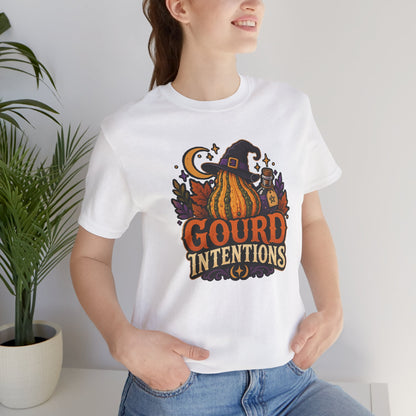 Gourd Intentions T-Shirt – Funny Witchy Fall Pumpkin Tee