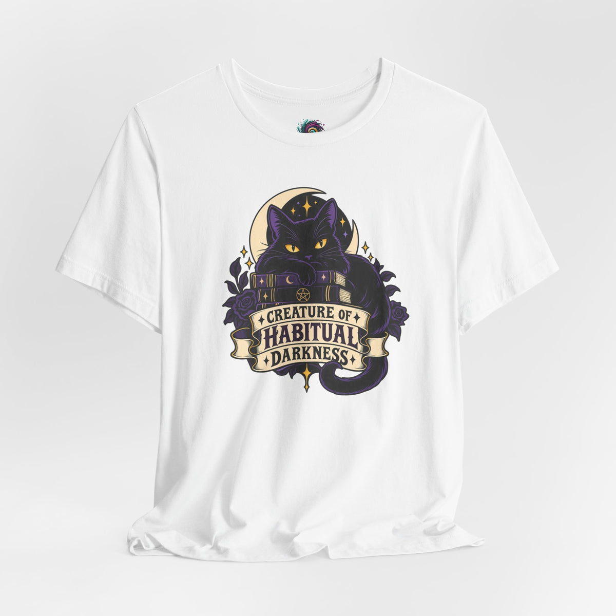 Creature of Habitual Darkness T-Shirt – Black Cat Goth Tee