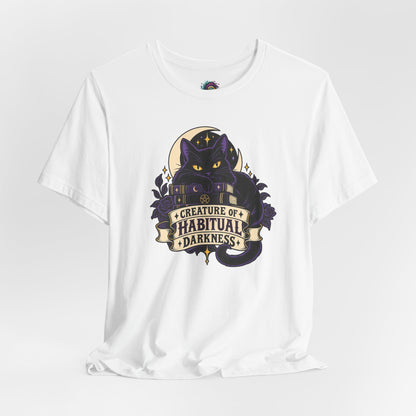 Creature of Habitual Darkness T-Shirt – Black Cat Goth Tee