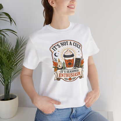 It’s Not a Cult Pumpkin Spice T-Shirt – Funny Fall Tee