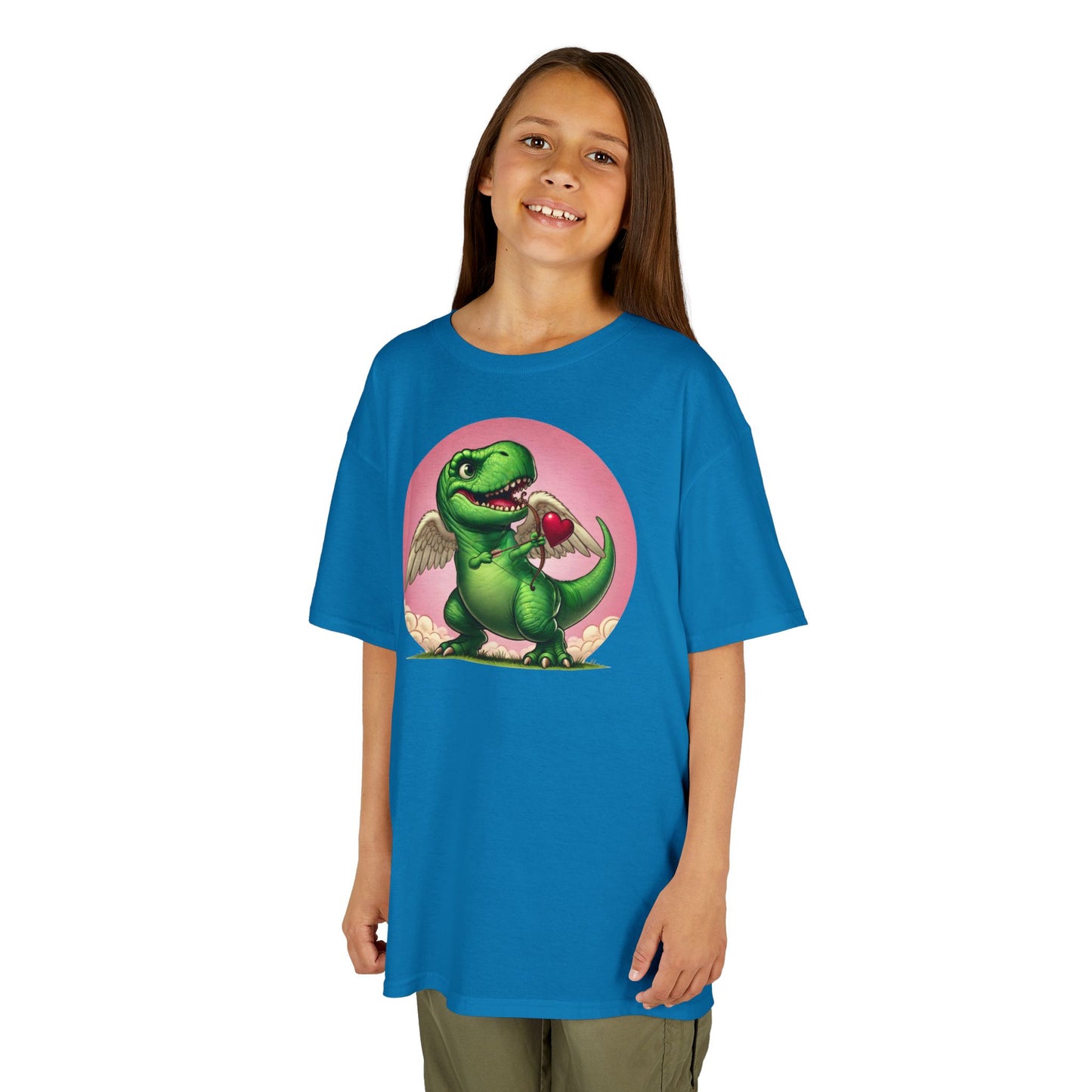 Cupidsaurus Rex Kids T-Shirt – Cute Dinosaur Valentine’s Day Tee for Kids
