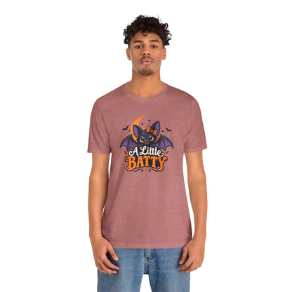 A Little Batty T-shirt - Cute Funny Halloween Bat Tee