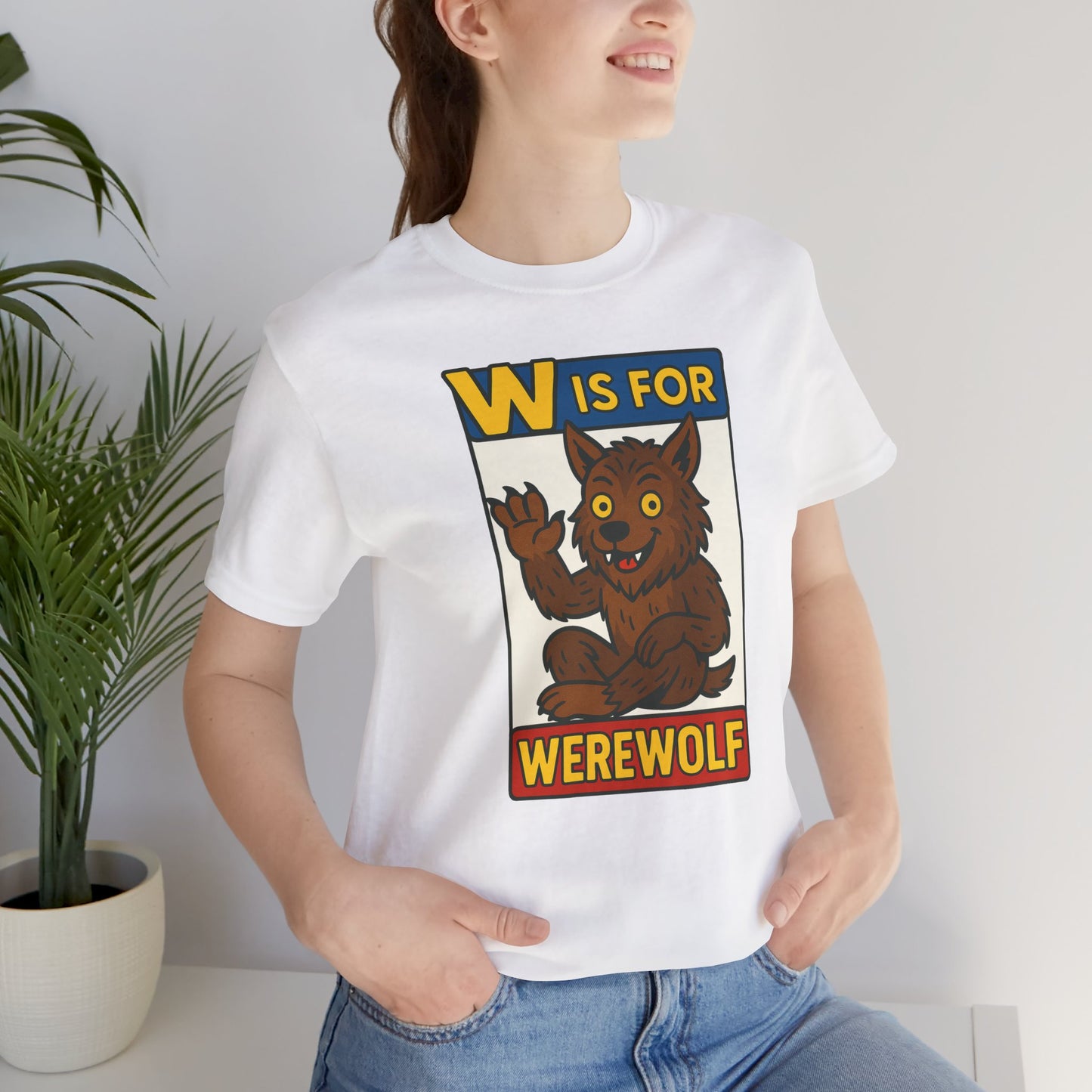W Is for Werewolf T-Shirt – Cute Werewolf Shirt from Monster Alphabet