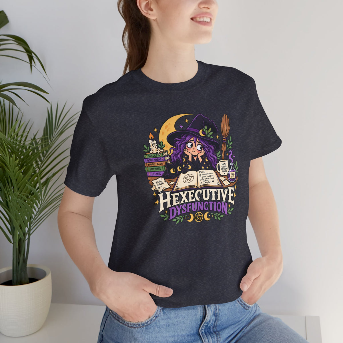 Hexecutive Dysfunction T-Shirt - Funny Witchy ADHD Humor Tee
