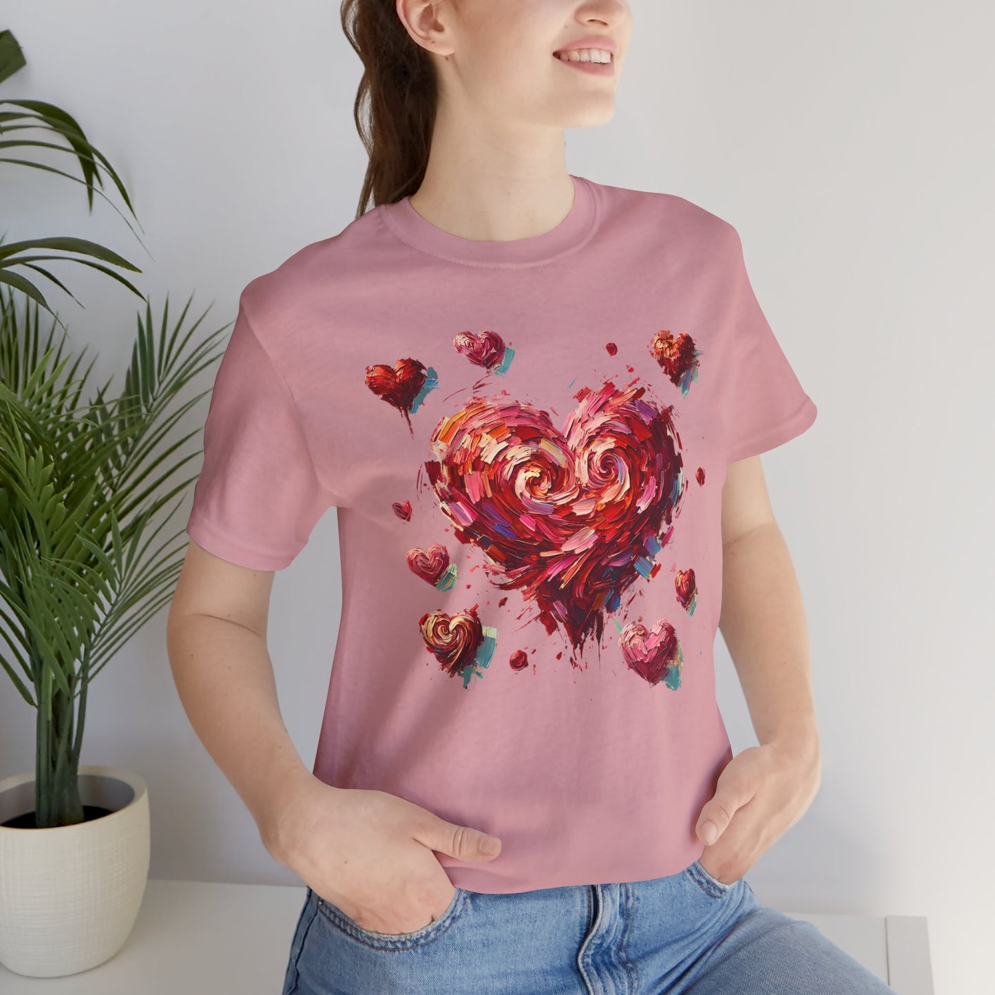 Impressionistic Heart T-Shirt – Artistic Valentine's Day Tee