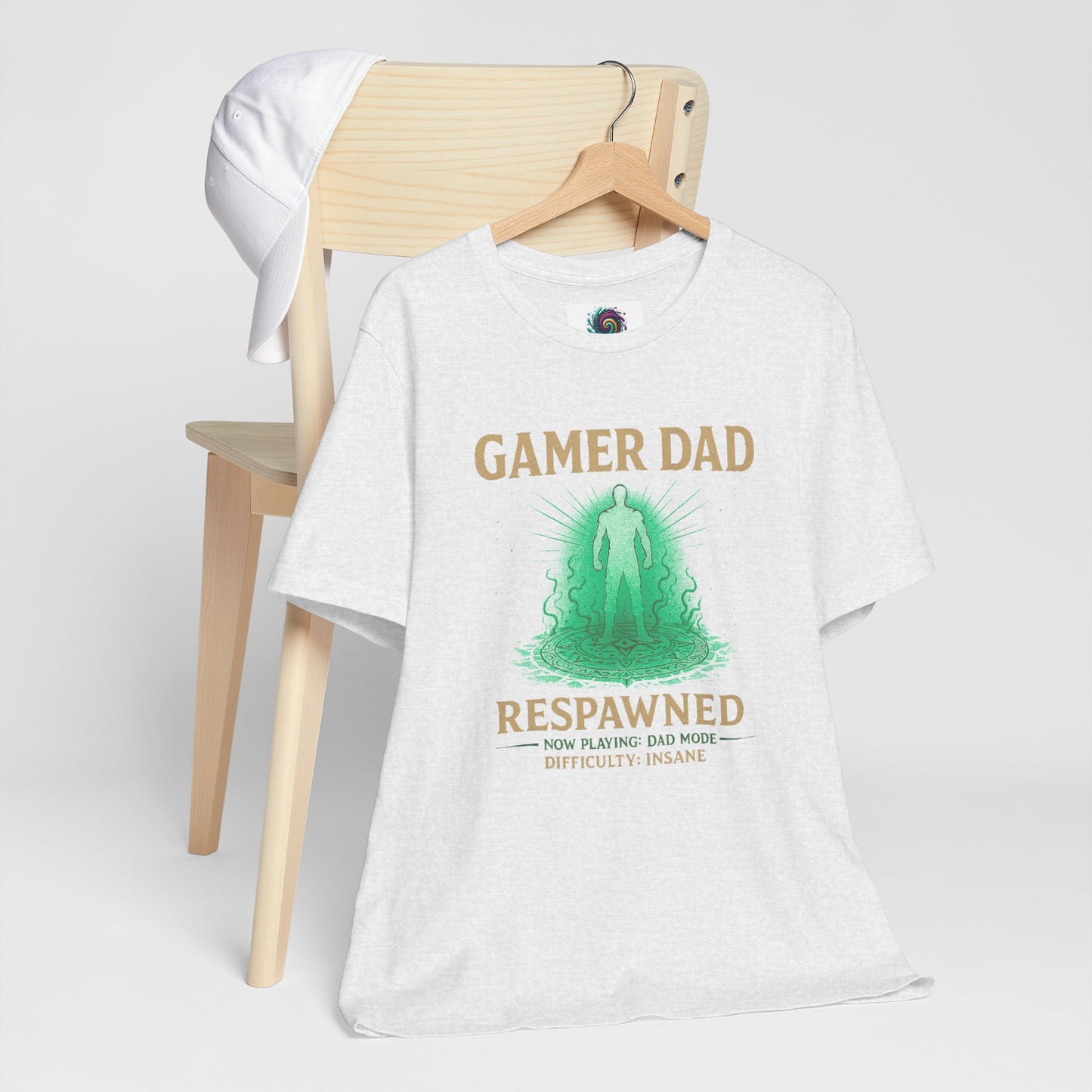 Gamer Dad Respawned T-Shirt – Funny New Fatherhood Gaming Tee