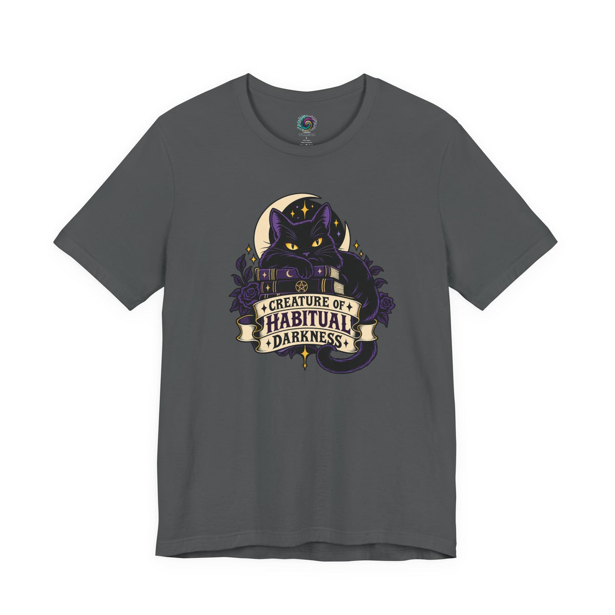 Creature of Habitual Darkness T-Shirt – Black Cat Goth Tee