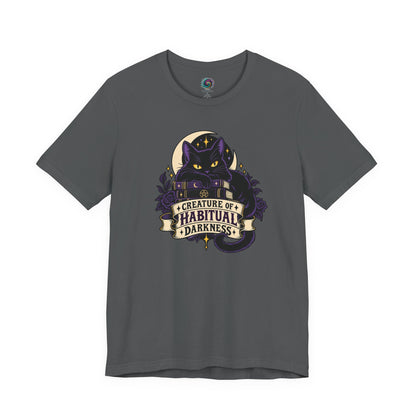 Creature of Habitual Darkness T-Shirt – Black Cat Goth Tee