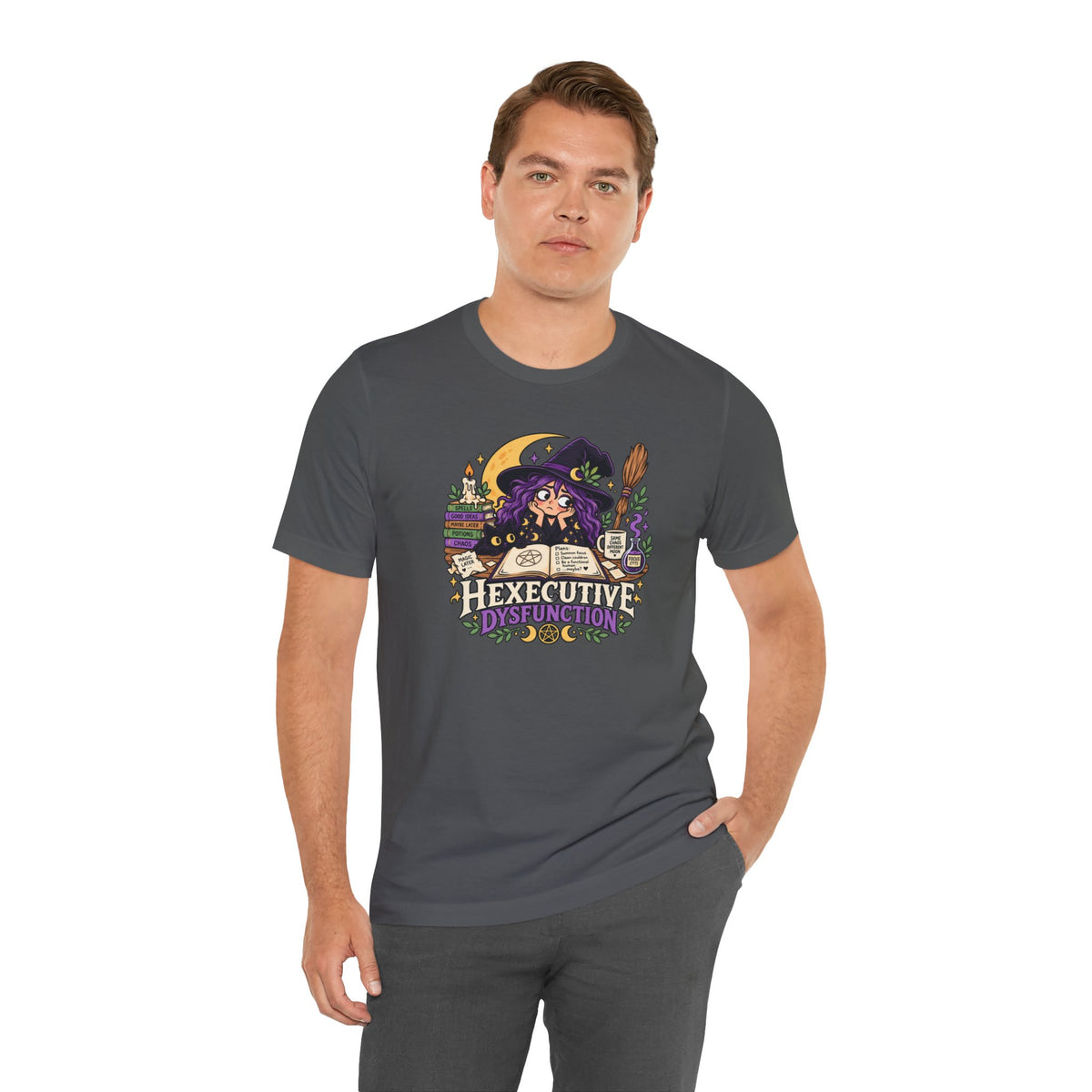 Hexecutive Dysfunction T-Shirt - Funny Witchy ADHD Humor Tee