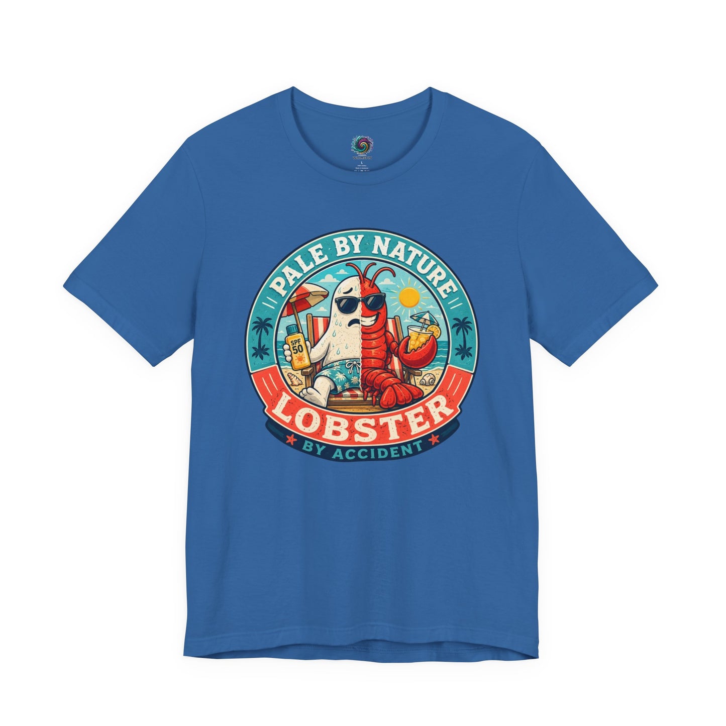 Pale by Nature Lobster by Accident T-Shirt – Funny Sunburn Summer Graphic Tee