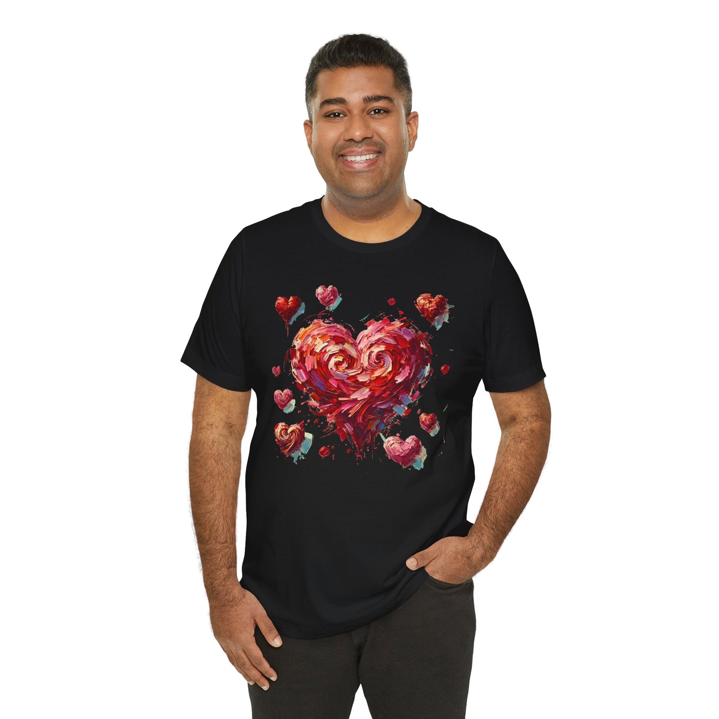 Impressionistic Heart T-Shirt – Artistic Valentine's Day Tee