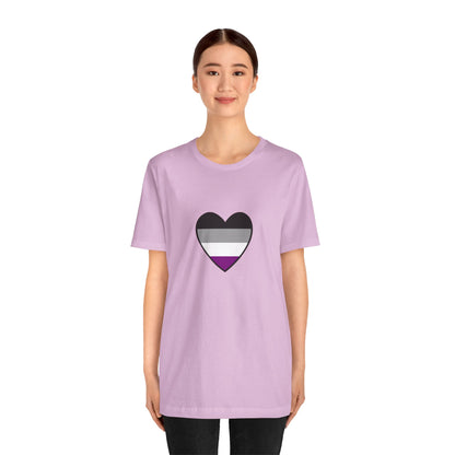 Asexual Pride Flag Heart T-Shirt – Ace Flag LGBTQ+ Graphic Tee